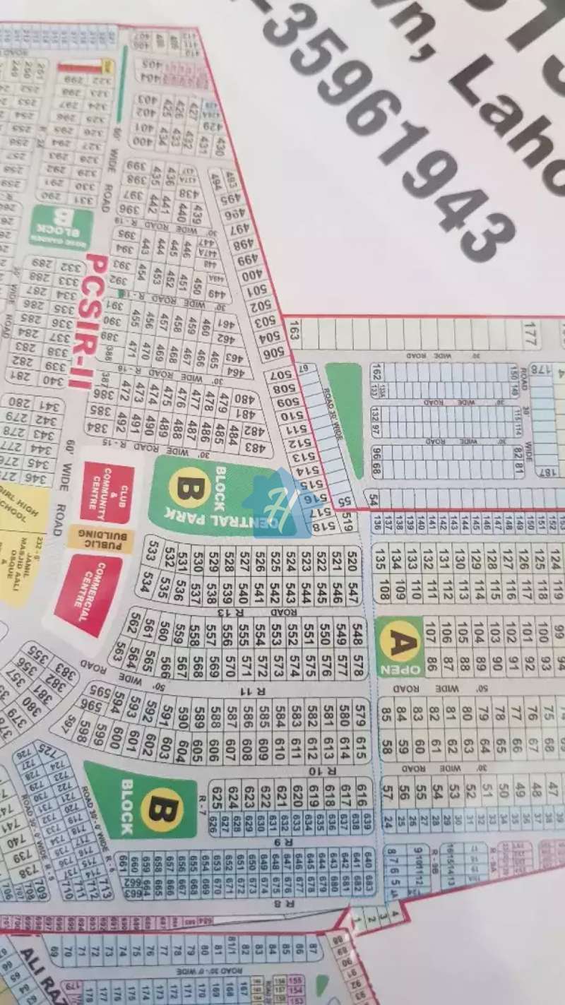 9.75 Marla Corner plot for sale in PCSIR Phase 2