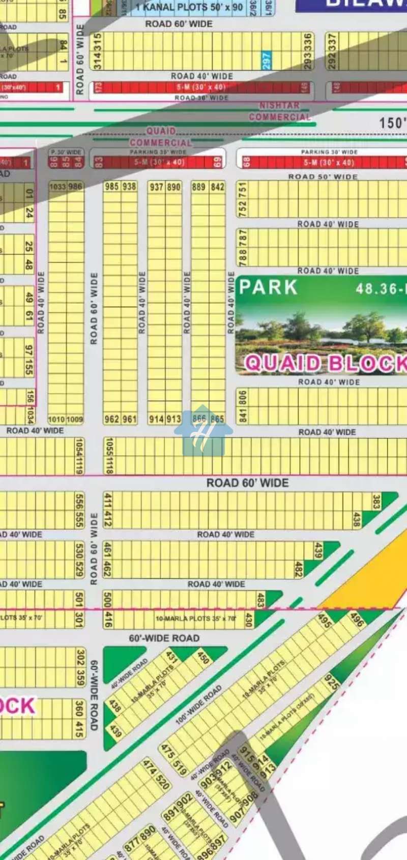 10 Marla Plot For Sale Sector F Johar Block In BAHRIA Town Lahore