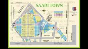 240 Yard Brand New Bungalow in Saadi Town Boundary Wall Society