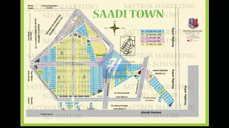 120 Yards Plot Available in Saadi Town  Scheme 33
