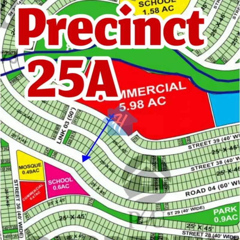 Precinct 250-A 125 Yards Plot Bahria Town Karachi Full Paid@21 Lacs