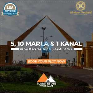 10 Marla Plot in 36,000/month Easy Installments Al Noor Orchard Lahore