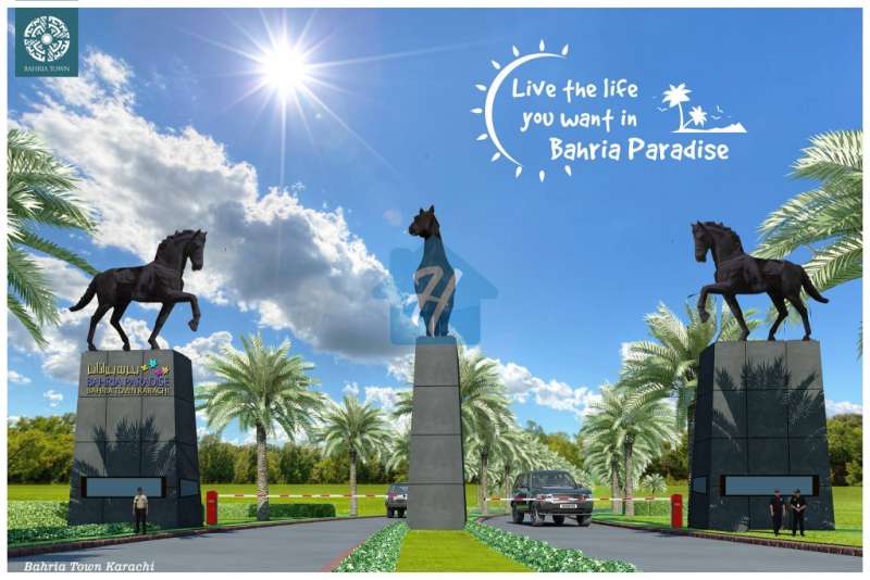 Buy a Boulevard residential plot in landscaped area of Bahria Town Karachi
